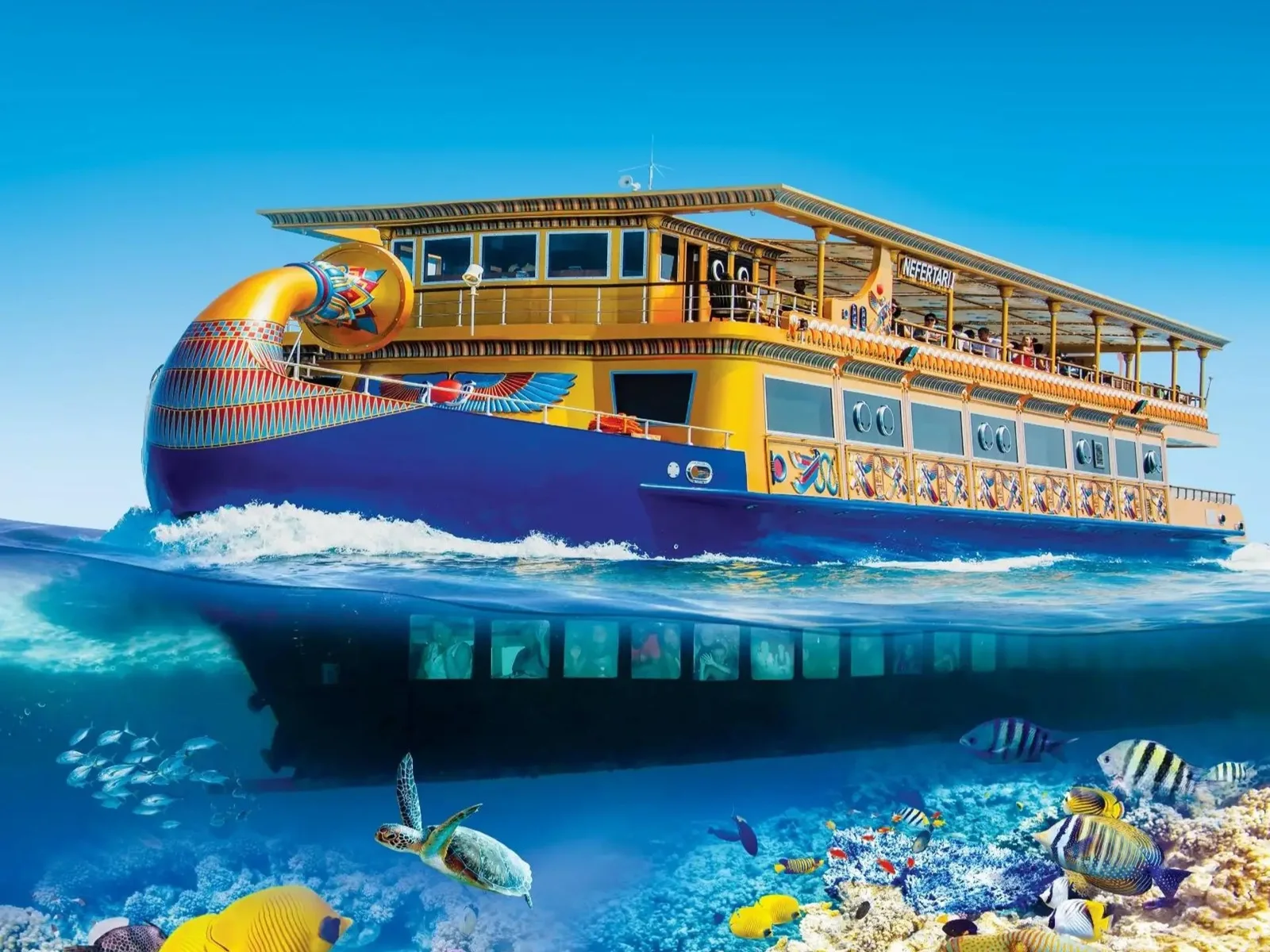 Nefertari Luxury Cruise from Hurghada with Snorkeling — tour photograph