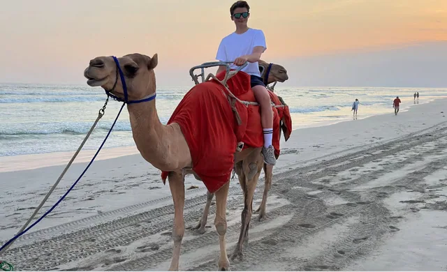 Camel riding on the beach photo 10