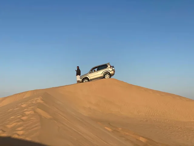 Desert sunset scenery